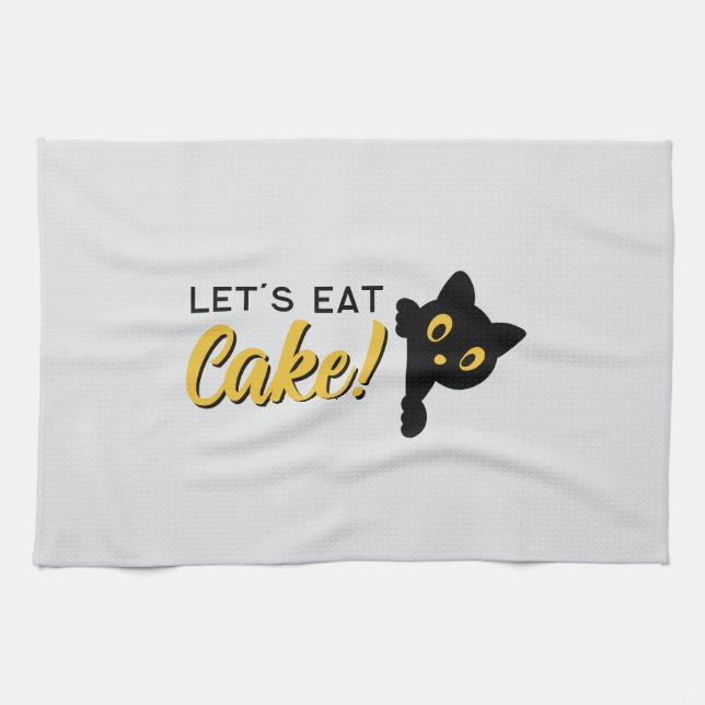 Paño De Cocina Let's Eat Cake (Horizontal)