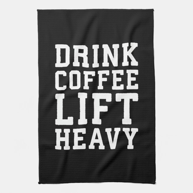 Paño De Cocina Levante pesado, café de la bebida - gimnasio (Vertical)