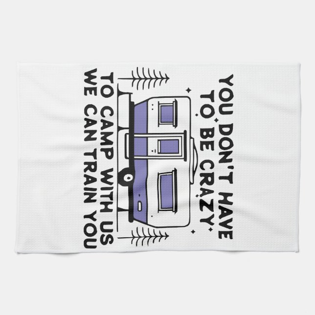 Paño De Cocina Leyenda de camping desde siempre (Horizontal)