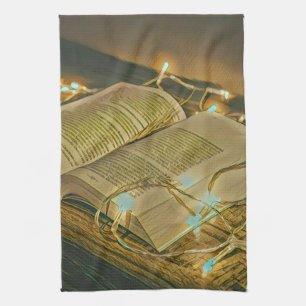 Paño De Cocina Leyendo El Regalo De Los Amantes Para Bibliotecari