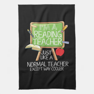 Paño De Cocina Leyendo profesor