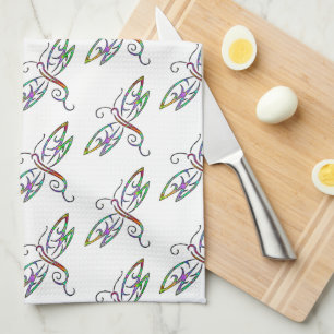 Paño De Cocina Libélulas coloridas