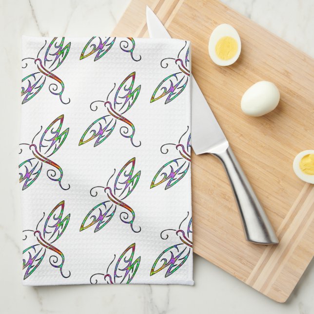 Paño De Cocina Libélulas coloridas (Doblado Cuarto)