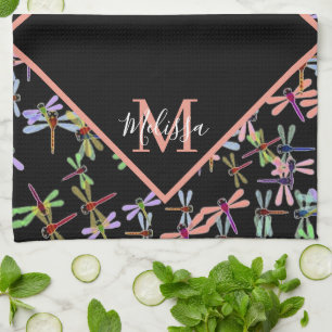 Paño De Cocina Libélulas coloridas personalizadas