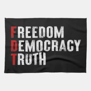 Paño De Cocina Libertad Democracia Verdad
