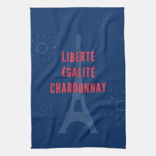 Paño De Cocina Liberté Égalité Chardonnay Funny Tower Wine
