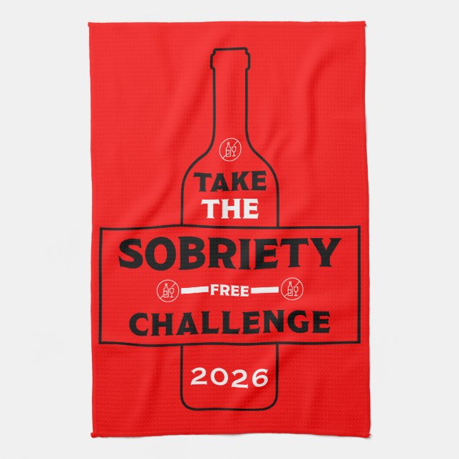 Paño De Cocina Libre de Alcohol y Sobrio (Vertical)