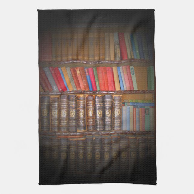 Paño De Cocina Libros viejos (Vertical)