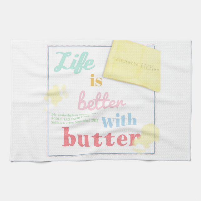Paño De Cocina Life is better with butter - Buchcover (Horizontal)