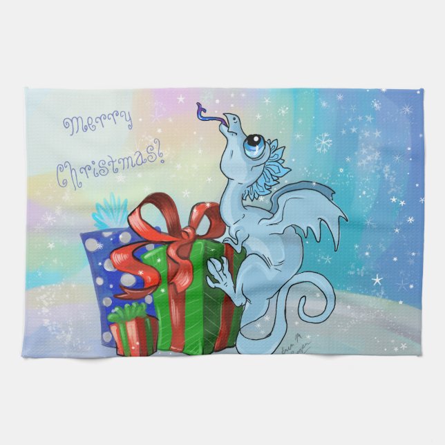 Paño De Cocina lil' Dragon Snowflake (Horizontal)