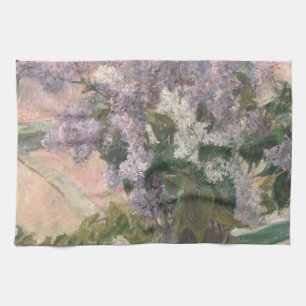 Paño De Cocina Lilacs en la ventana por Mary Cassatt American Pai