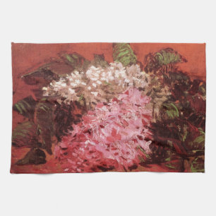 Paño De Cocina Lilas rosadas de Vincent van Gogh, Naturaleza muer