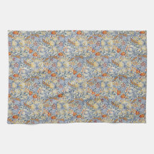 Lily dorada botánica victoriana de William Morris