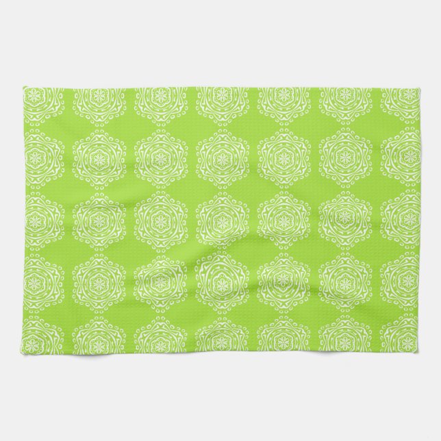 Paño De Cocina Lime Mandala (Horizontal)