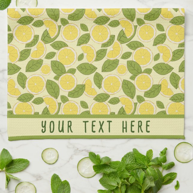 Paño De Cocina Limón fresco personalizado (Doblado)