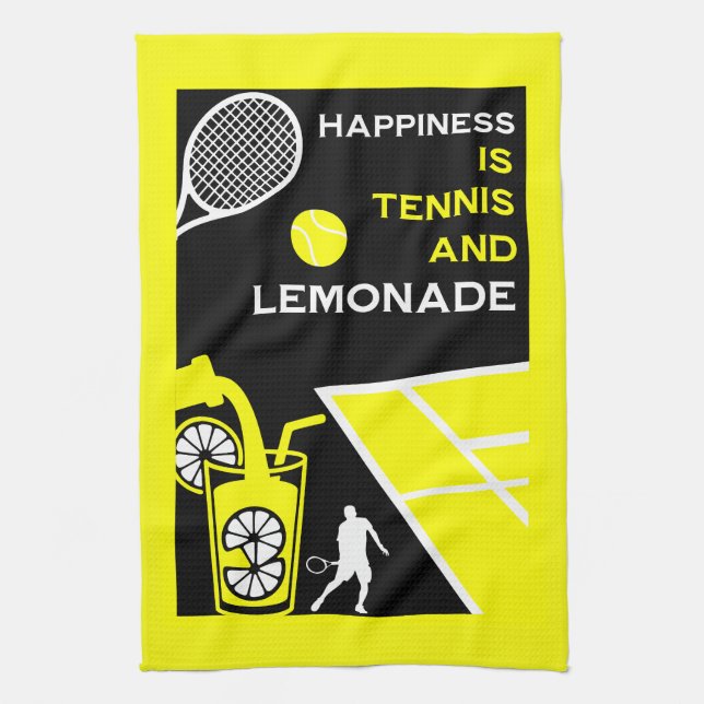 Paño De Cocina Limonada de Tenis Vintage (Vertical)