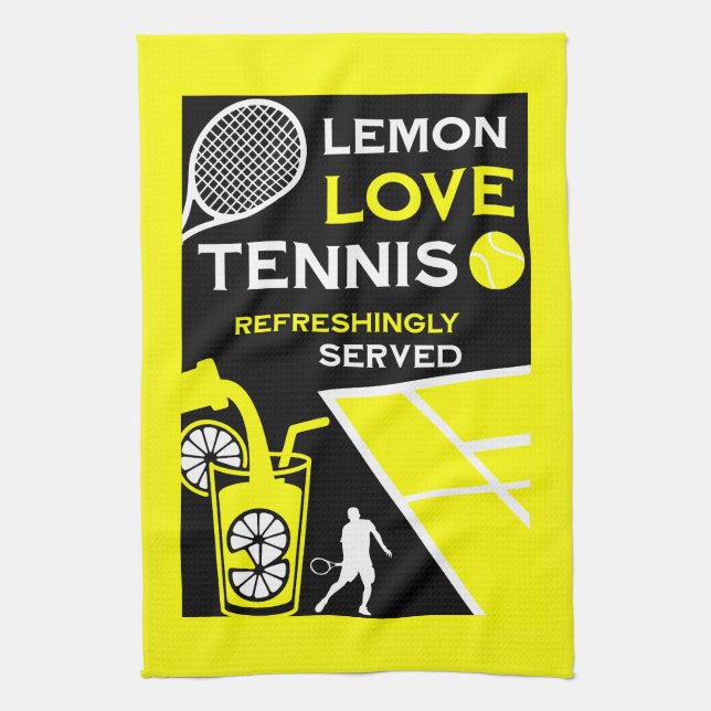 Paño De Cocina Limonada de Tenis Vintage (Vertical)