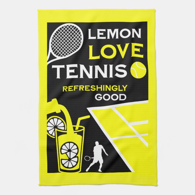 Paño De Cocina Limonada de Tenis Vintage (Vertical)