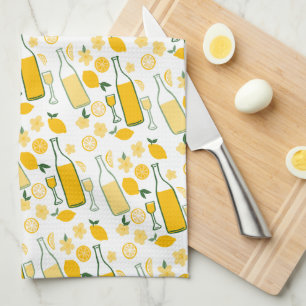 Paño De Cocina Limoncello Lemonade Lemons Cuto Sketch Drawing