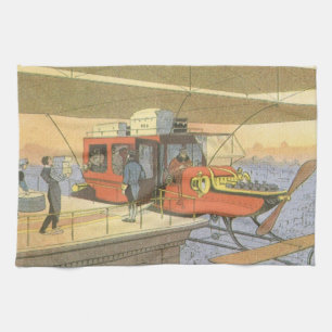Paño De Cocina Limousina de helicóptero de avión de ciencia ficci