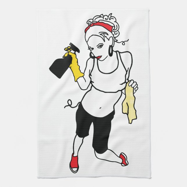 Paño De Cocina limpieza de cadena (Vertical)