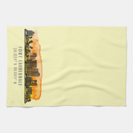 Paño De Cocina Línea aérea y coordenadas de Fort Lauderdale