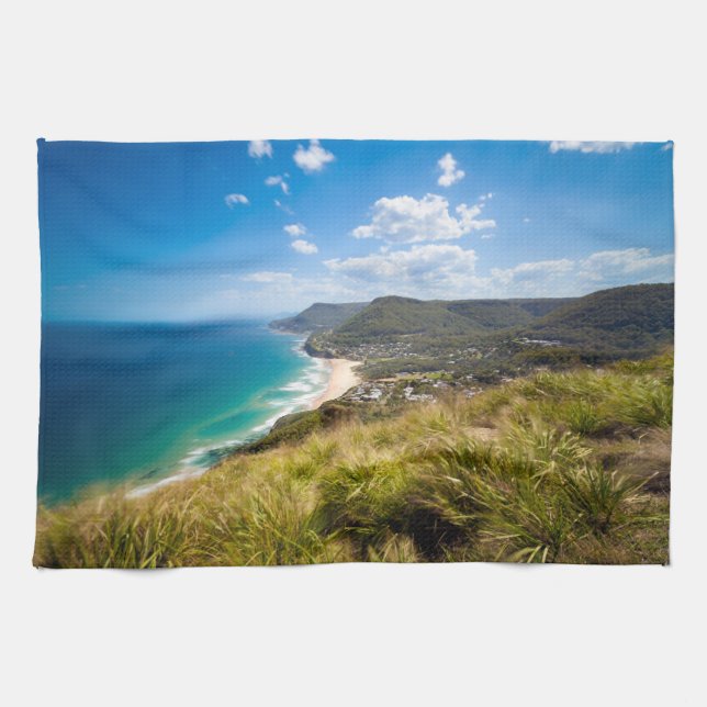 Paño De Cocina Línea costera | Nueva Gales del Sur, Australia (Horizontal)