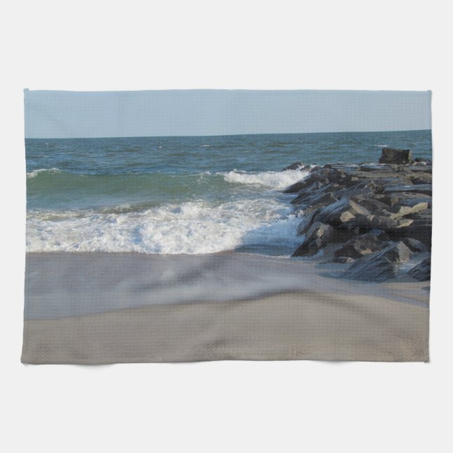 Paño De Cocina Línea de la playa (Horizontal)