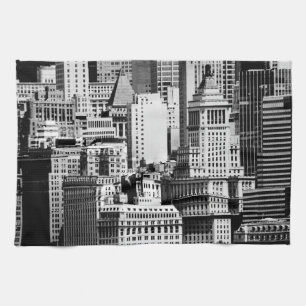 Paño De Cocina Línea de Skyline IX de NYC