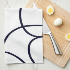 Paño De Cocina Línea minimalista Arte Negro y Blanco