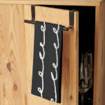 Paño De Cocina Líneas de mano de Moda inky Loops negro y blanco<br><div class="desc">Decore su cocina con esta toalla fresca con un patrón hecho a mano. ¡Hace que el hogar sea un gran placer, un cumpleaños, un Día de la Madre o un regalo de boda! Puede personalizar, cambiar los colores de fondo y agregar texto también. Revisa mi tienda por muchos más colores...</div>