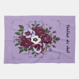 Paño De Cocina Linge de Cuisine Bouquet de Violettes