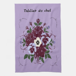 Paño De Cocina Linge de Cuisine Bouquet de Violettes