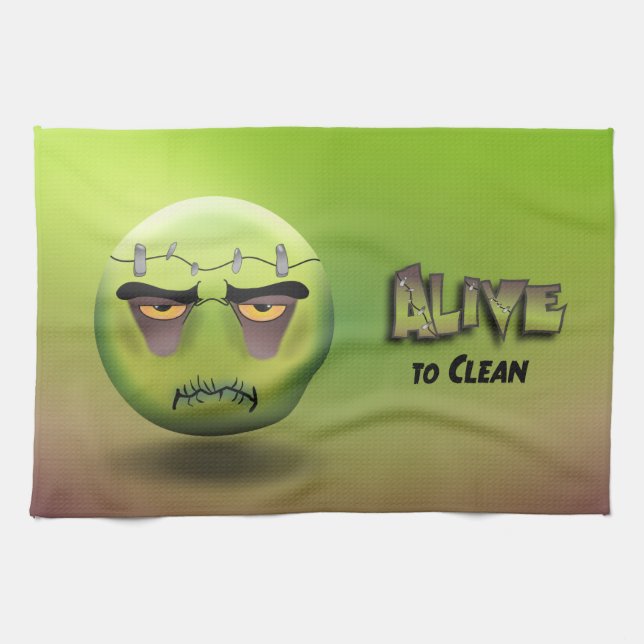 Paño De Cocina Linge De Cuisine Frankenmoji (Horizontal)