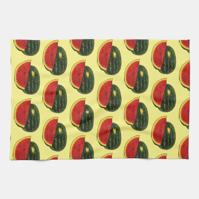 Paño De Cocina Linge de cuisine torchon fruits pastèque (Horizontal)