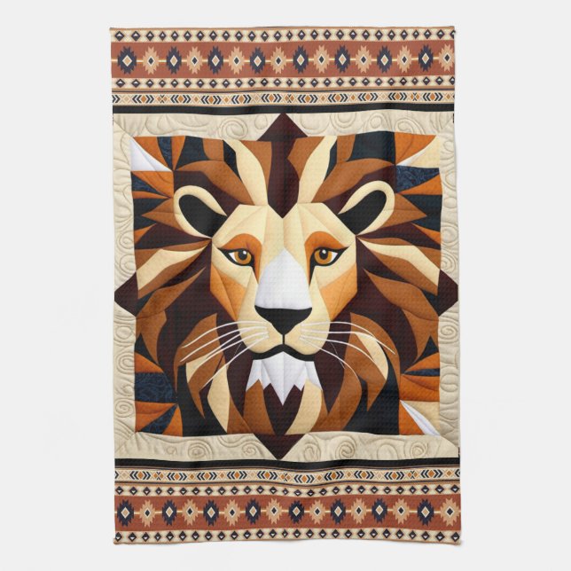 Paño De Cocina Lion Quilt (Vertical)