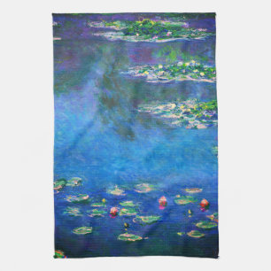 Paño De Cocina Lirios de agua antiguos por Claude Monet