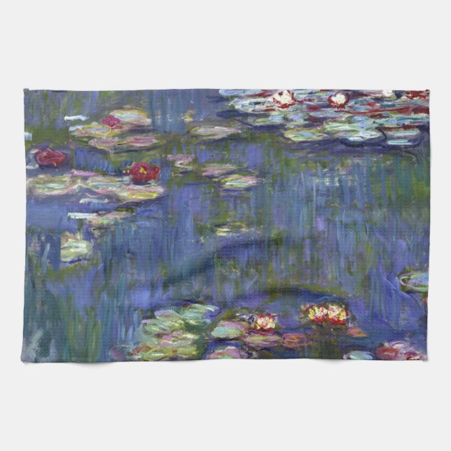 Paño De Cocina Lirios de agua de Claude Monet (Horizontal)