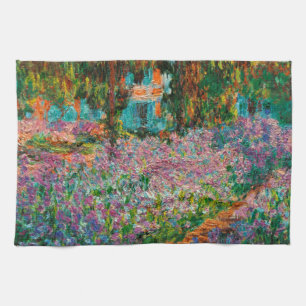 Paño De Cocina Lirios jardín de Monet Giverny flores