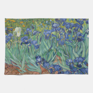 Paño De Cocina Lirios, Pintura al óleo floral, Vincent Van Gogh