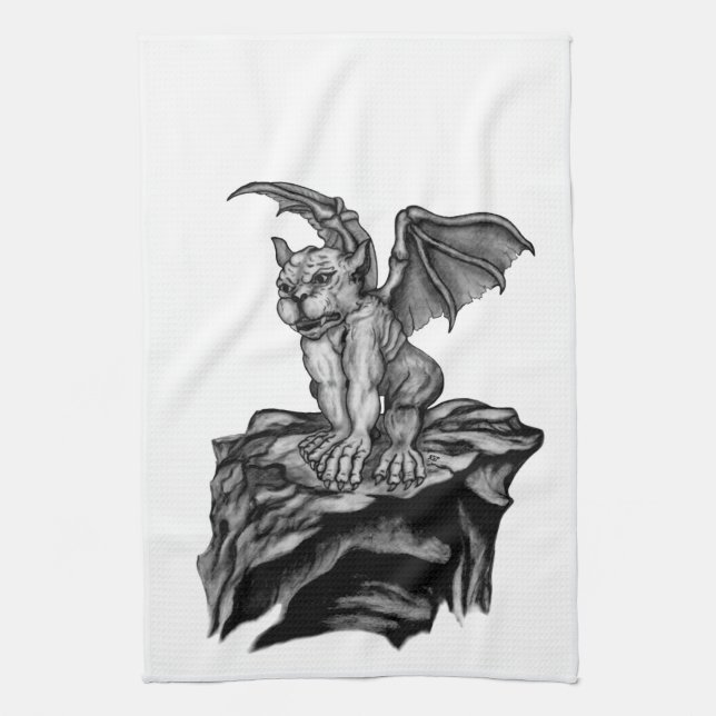 Paño De Cocina Little Golem Gargoyle (Vertical)