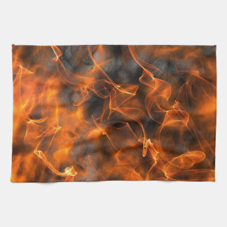 Paño De Cocina Llamas que fuman del fuego