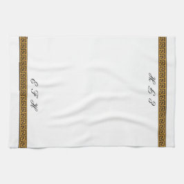 Paño De Cocina Llave griega y monograma