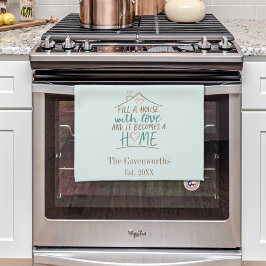 Paño De Cocina Lleno de amor Personalizable calentamiento de la c