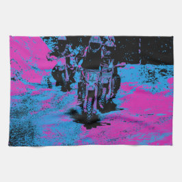 Paño De Cocina "Llevado competir con" al corredor del campeón de