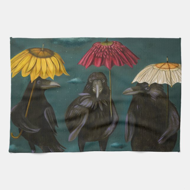 Paño De Cocina Lluvia de los cuervos (Horizontal)