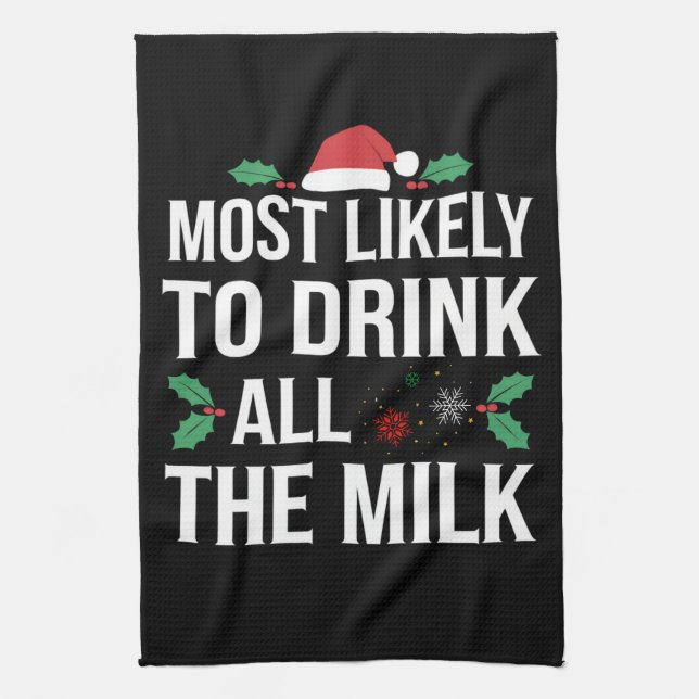 Paño De Cocina Lo Más Probable Es Que Beban A Todos Los Navidades (Vertical)
