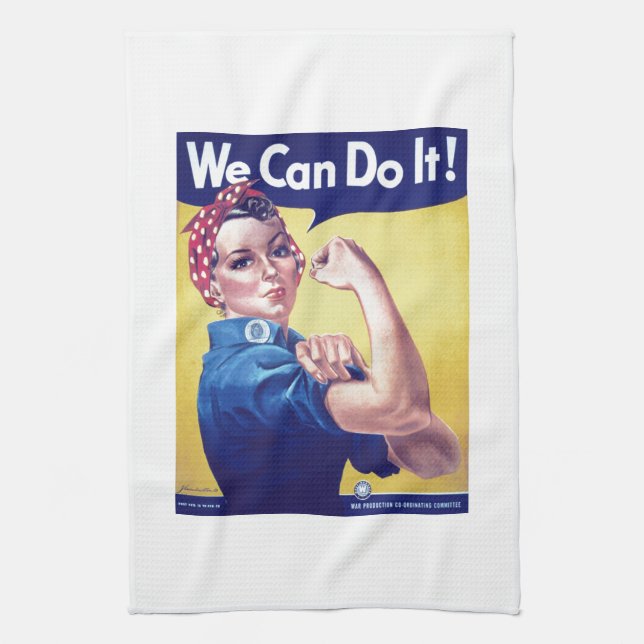 Paño De Cocina Lo podemos hacer Rosie the Riveter Estados Unidos (Vertical)