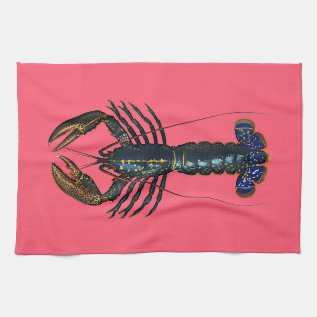 Paño De Cocina Lobster - Diseño de época (Horizontal)