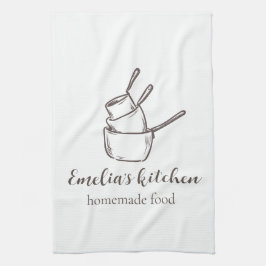 Paño De Cocina logotipo de mi pequeño negocio de cocina pequeña